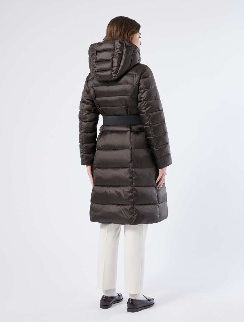 Iridescent nylon padded jacket - DARK BROWN - Marina Rinaldi - 4 Iridescent nylon padded jacket - DARK BROWN - Marina Rinaldi - 4