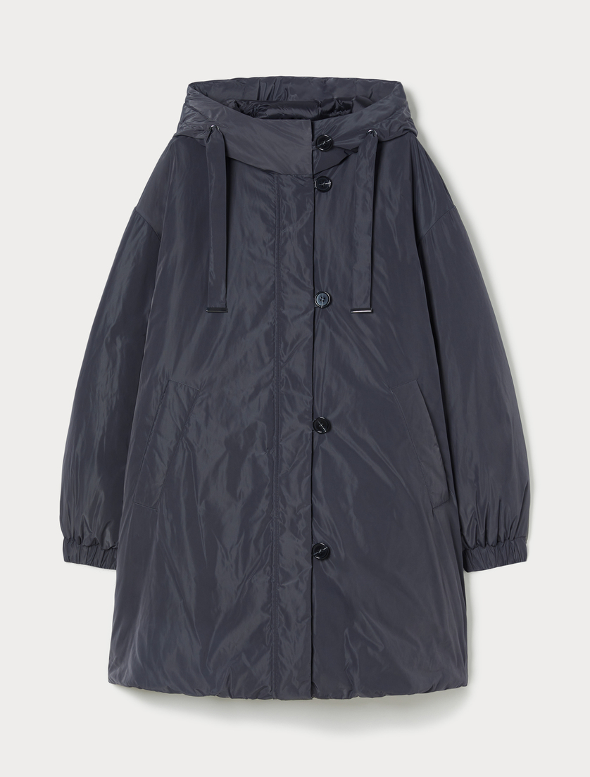 Taffeta and iridescent nylon parka - DARK GREY - Marina Rinaldi Taffeta and iridescent nylon parka - DARK GREY - Marina Rinaldi