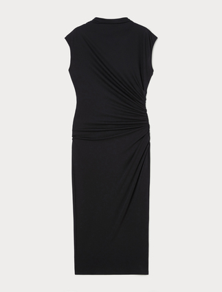 Interlock jersey dress with draping - Marina Rinaldi