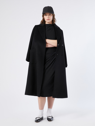 Interlock jersey dress with draping - Marina Rinaldi