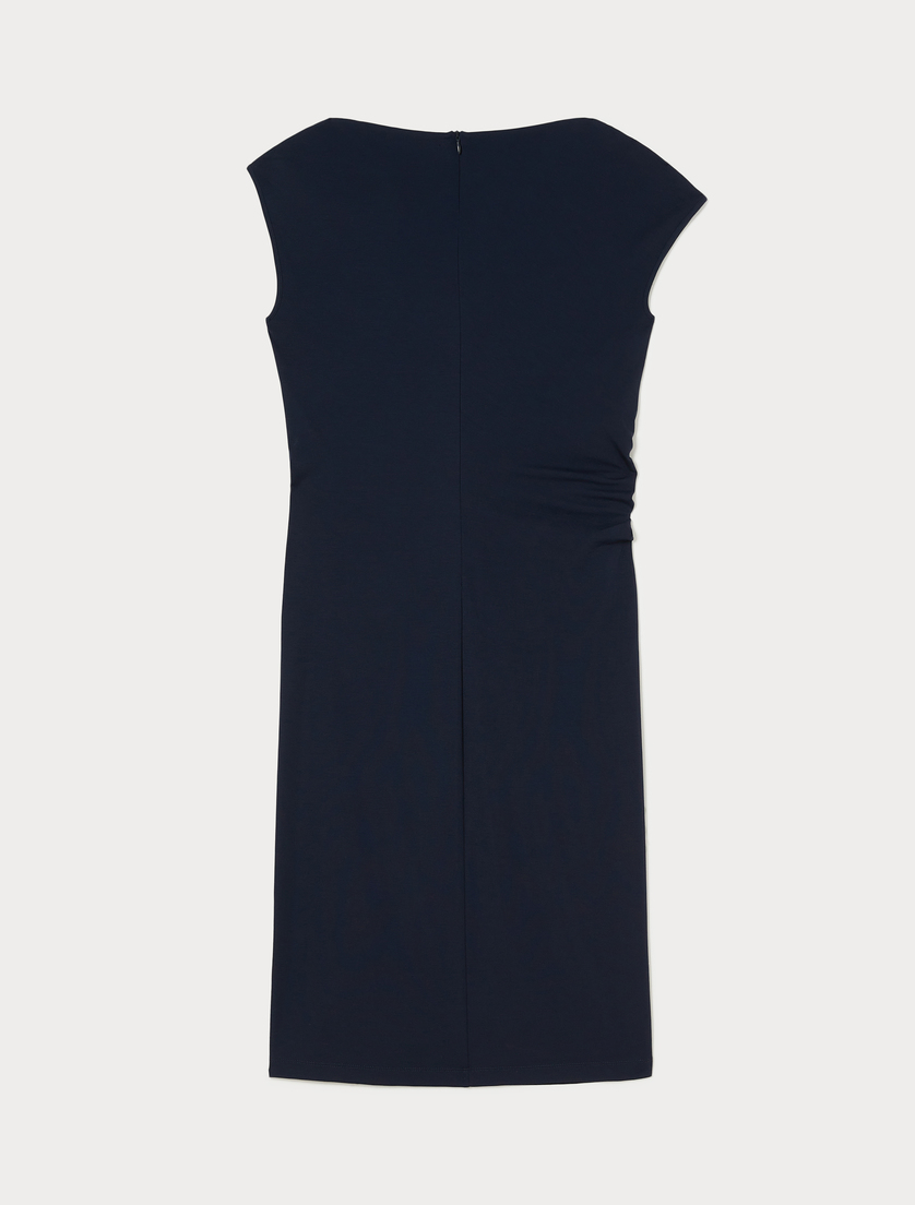 Draped jersey dress - ULTRAMARINE - Marina Rinaldi - 4