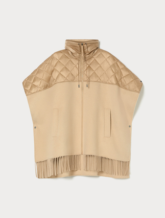 Double-faced wool-blend cape - Marina Rinaldi