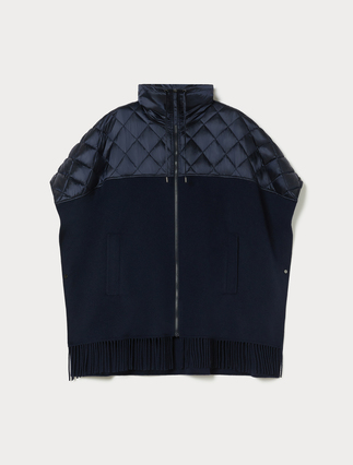 Double-faced wool-blend cape - Marina Rinaldi