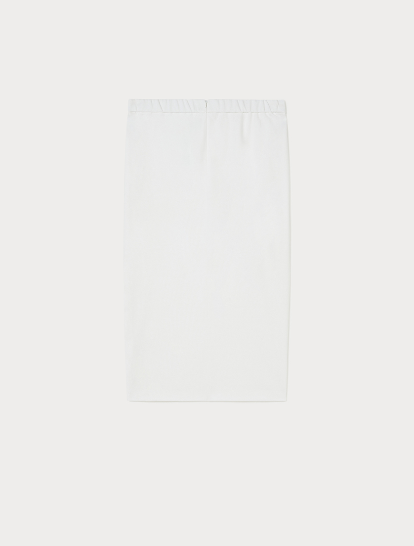 Jersey pencil skirt - WHITE - Marina Rinaldi - 4 Jersey pencil skirt - WHITE - Marina Rinaldi - 4