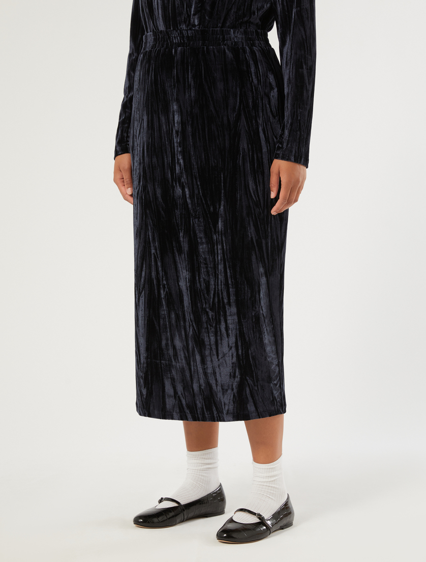 Velvet jersey sheath dress - Marina Rinaldi