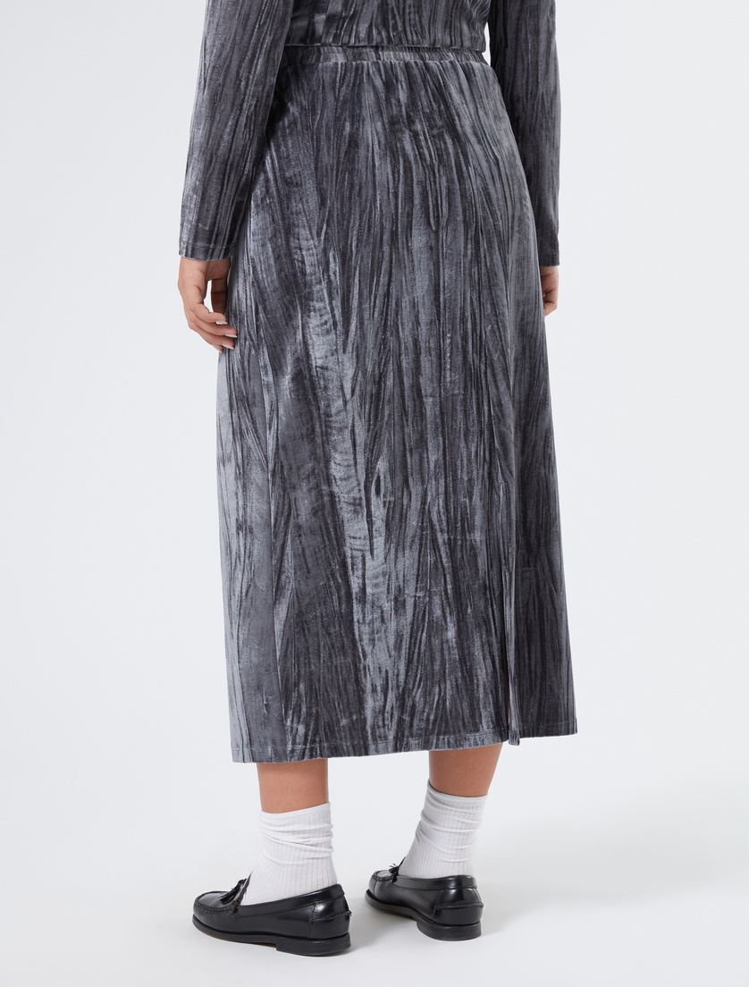 Velvet jersey sheath dress - DARK GREY - Marina Rinaldi - 4 Velvet jersey sheath dress - DARK GREY - Marina Rinaldi - 4