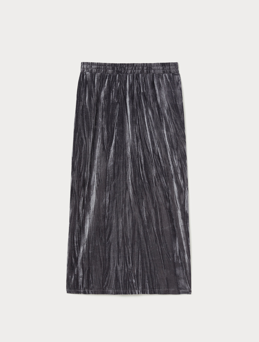 Velvet jersey sheath dress - DARK GREY - Marina Rinaldi Velvet jersey sheath dress - DARK GREY - Marina Rinaldi