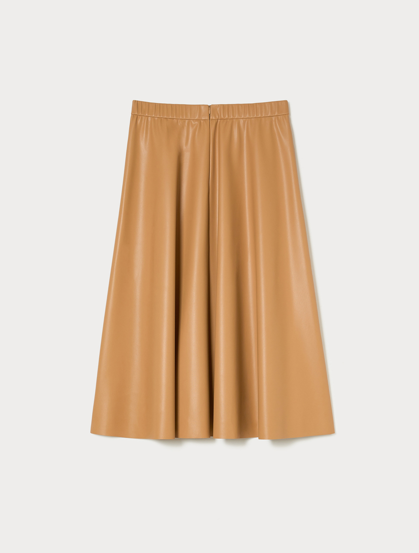 Coated jersey skirt - CAMEL - Marina Rinaldi - 4 Coated jersey skirt - CAMEL - Marina Rinaldi - 4