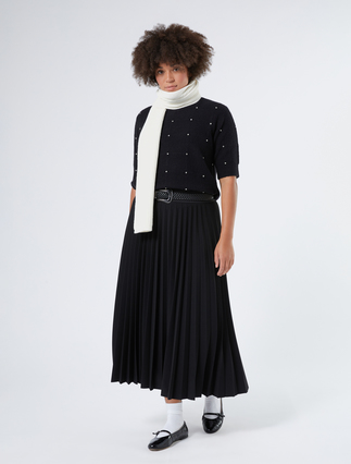 Long jersey crêpe skirt - Marina Rinaldi