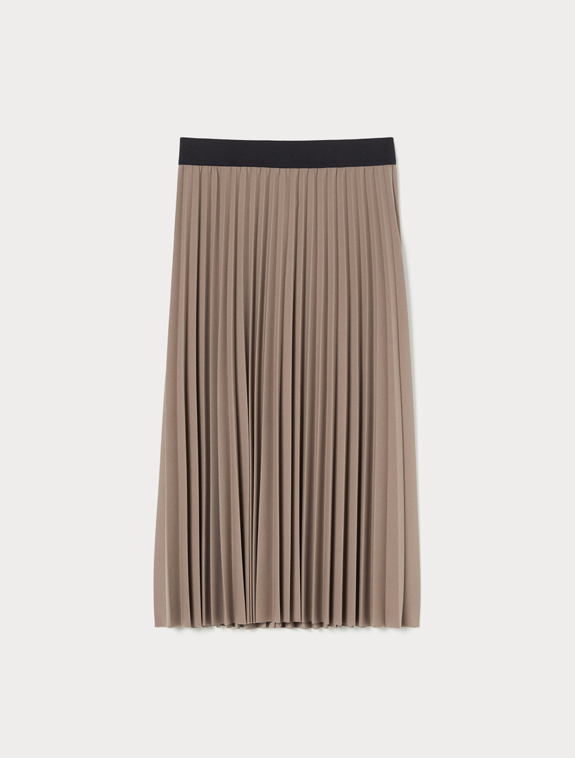 Long jersey crêpe skirt - TURTLEDOVE - Marina Rinaldi Long jersey crêpe skirt - TURTLEDOVE - Marina Rinaldi
