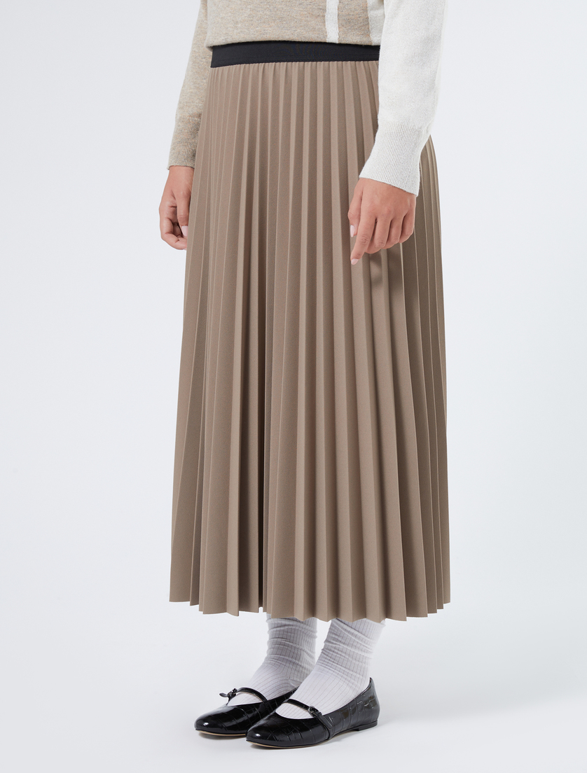 Long jersey crêpe skirt - TURTLEDOVE - Marina Rinaldi - 3 Long jersey crêpe skirt - TURTLEDOVE - Marina Rinaldi - 3