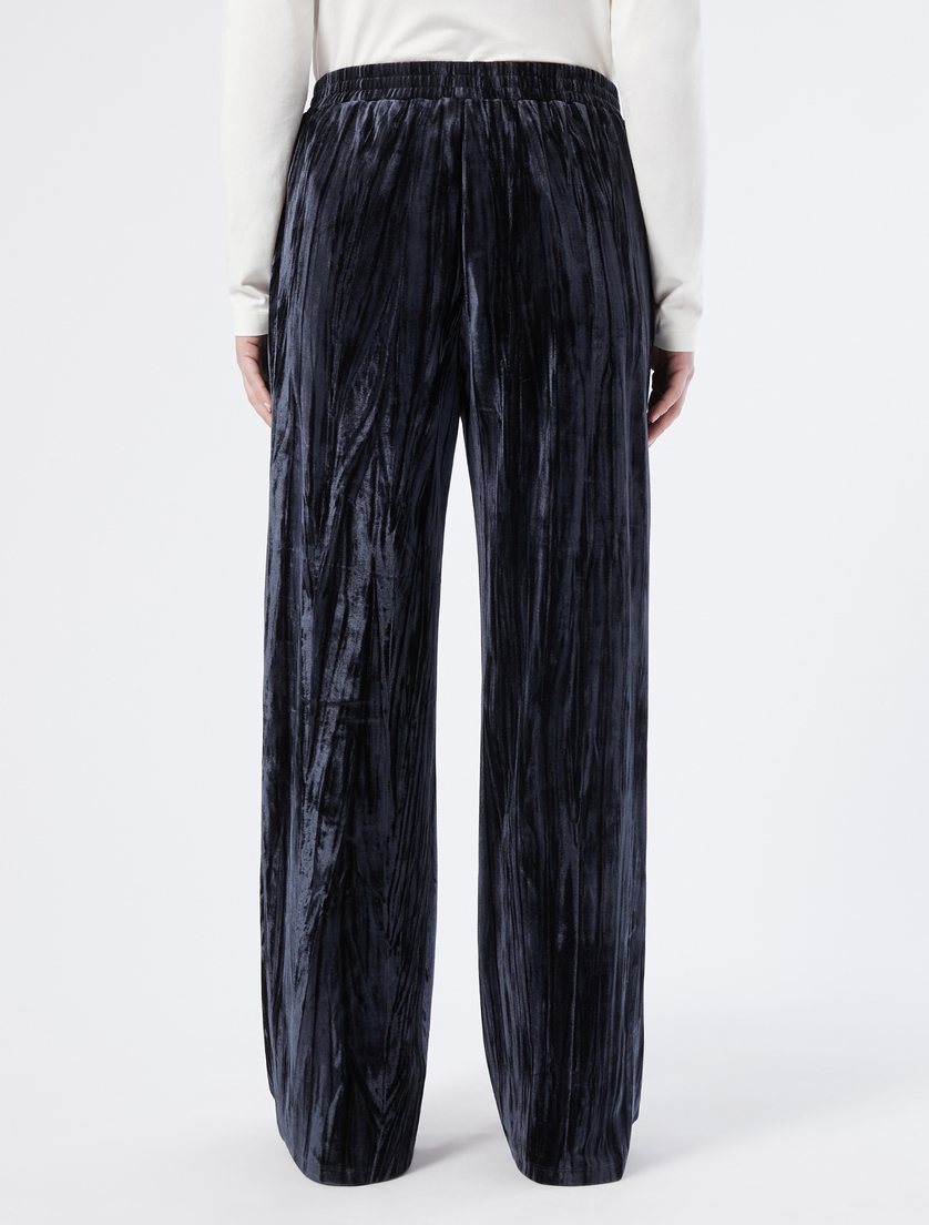 Velvet jersey trousers - MIDNIGHTBLUE - Marina Rinaldi - 4 Velvet jersey trousers - MIDNIGHTBLUE - Marina Rinaldi - 4