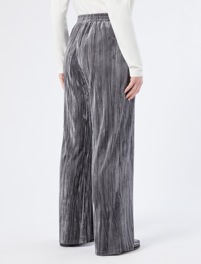Velvet jersey trousers - DARK GREY - Marina Rinaldi - 4 Velvet jersey trousers - DARK GREY - Marina Rinaldi - 4