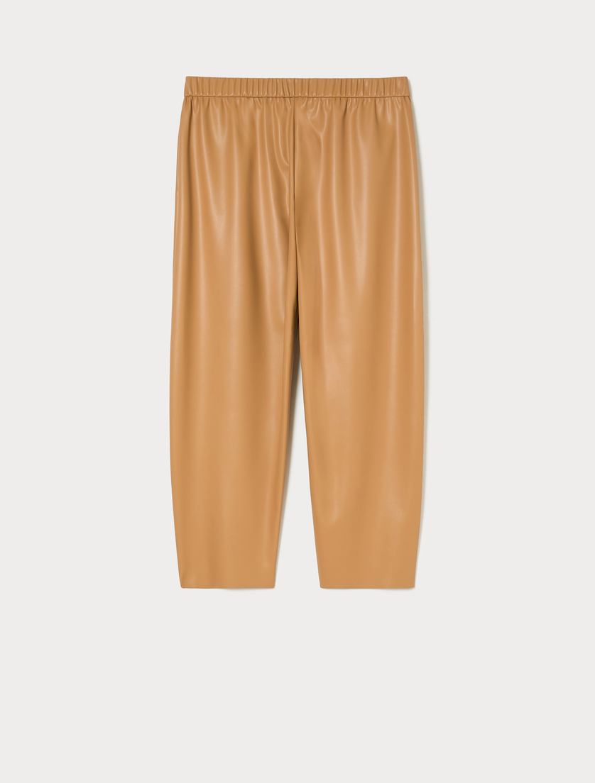 Coated jersey trousers - CAMEL - Marina Rinaldi - 4