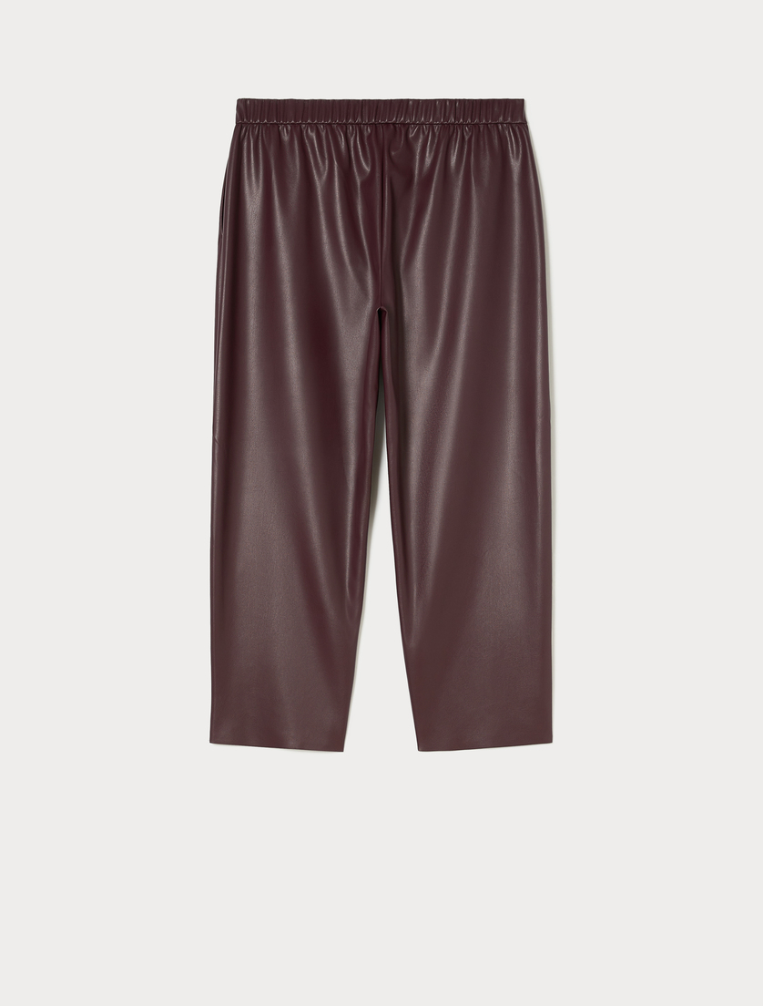 Coated jersey trousers - RED BROWN - Marina Rinaldi - 4 Coated jersey trousers - RED BROWN - Marina Rinaldi - 4