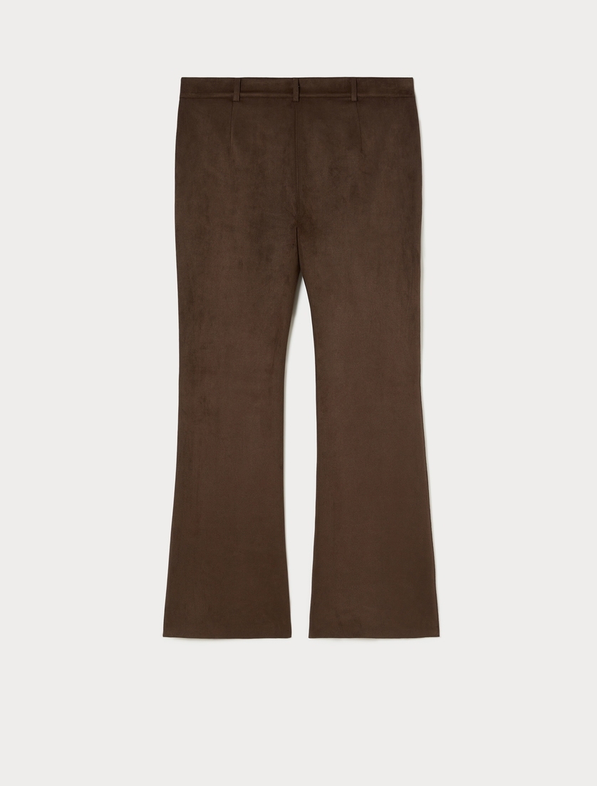 Flared jersey trousers - DARK BOWN - Marina Rinaldi - 4 Flared jersey trousers - DARK BOWN - Marina Rinaldi - 4