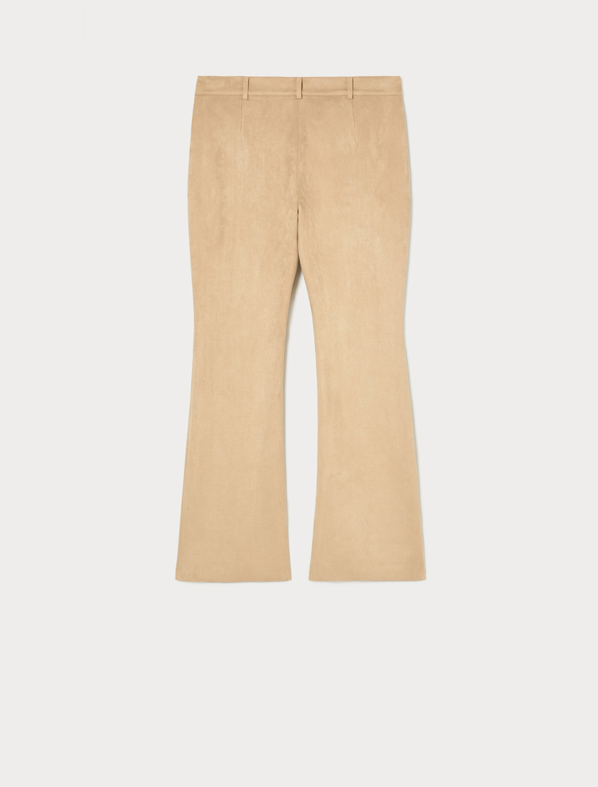 Flared jersey trousers - BEIGE - Marina Rinaldi - 4 Flared jersey trousers - BEIGE - Marina Rinaldi - 4