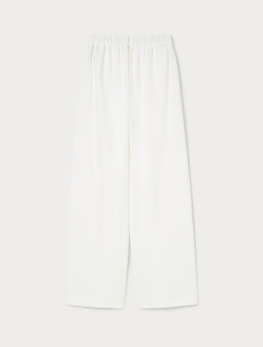 Scuba jersey palazzo trousers - WHITE - Marina Rinaldi - 4 Scuba jersey palazzo trousers - WHITE - Marina Rinaldi - 4