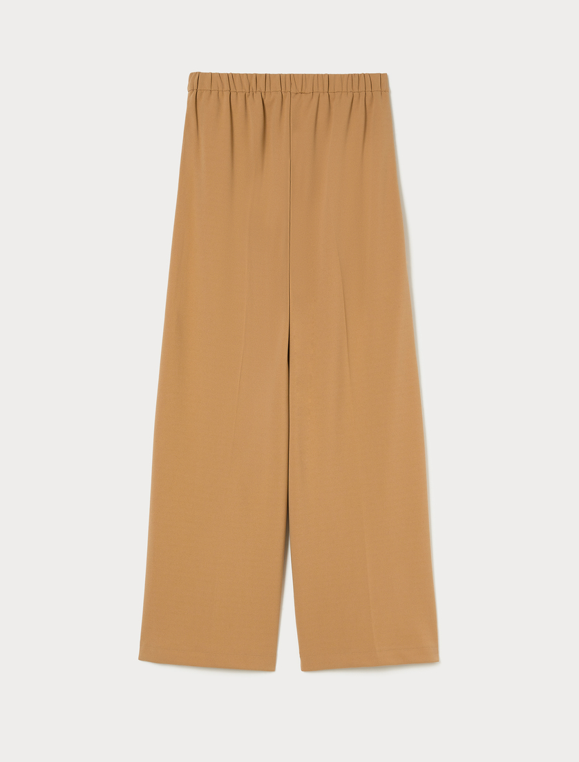 Scuba jersey palazzo trousers - CAMEL - Marina Rinaldi - 4 Scuba jersey palazzo trousers - CAMEL - Marina Rinaldi - 4