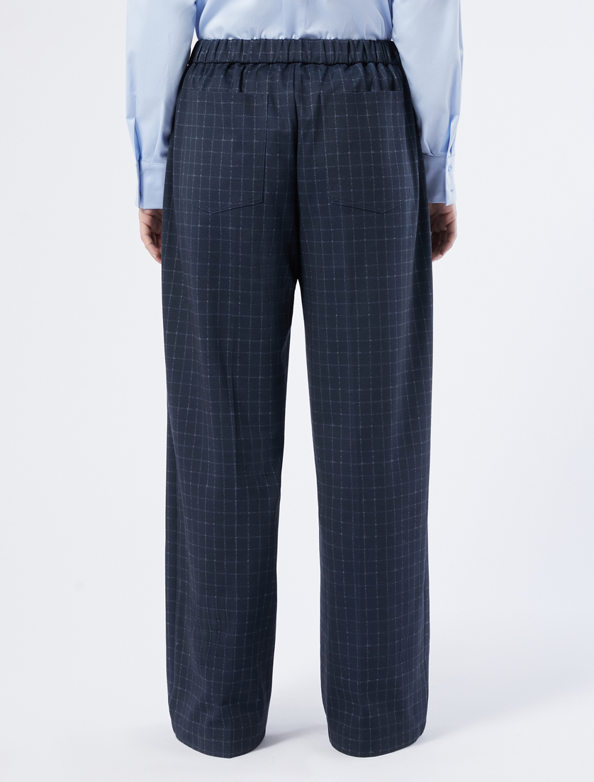 Yarn-dyed jersey trousers - MIDNIGHTBLUE - Marina Rinaldi - 4 Yarn-dyed jersey trousers - MIDNIGHTBLUE - Marina Rinaldi - 4