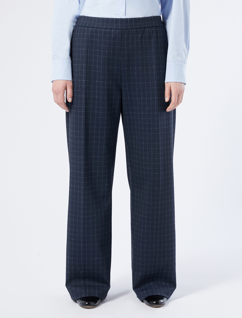 Yarn-dyed jersey trousers - MIDNIGHTBLUE - Marina Rinaldi - 3 Yarn-dyed jersey trousers - MIDNIGHTBLUE - Marina Rinaldi - 3