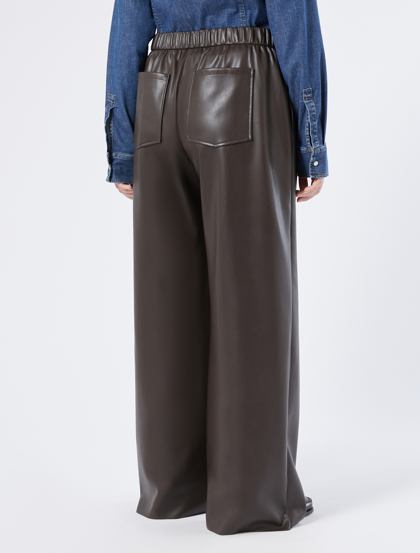 Coated jersey trousers - COFFEE - Marina Rinaldi - 4 Coated jersey trousers - COFFEE - Marina Rinaldi - 4