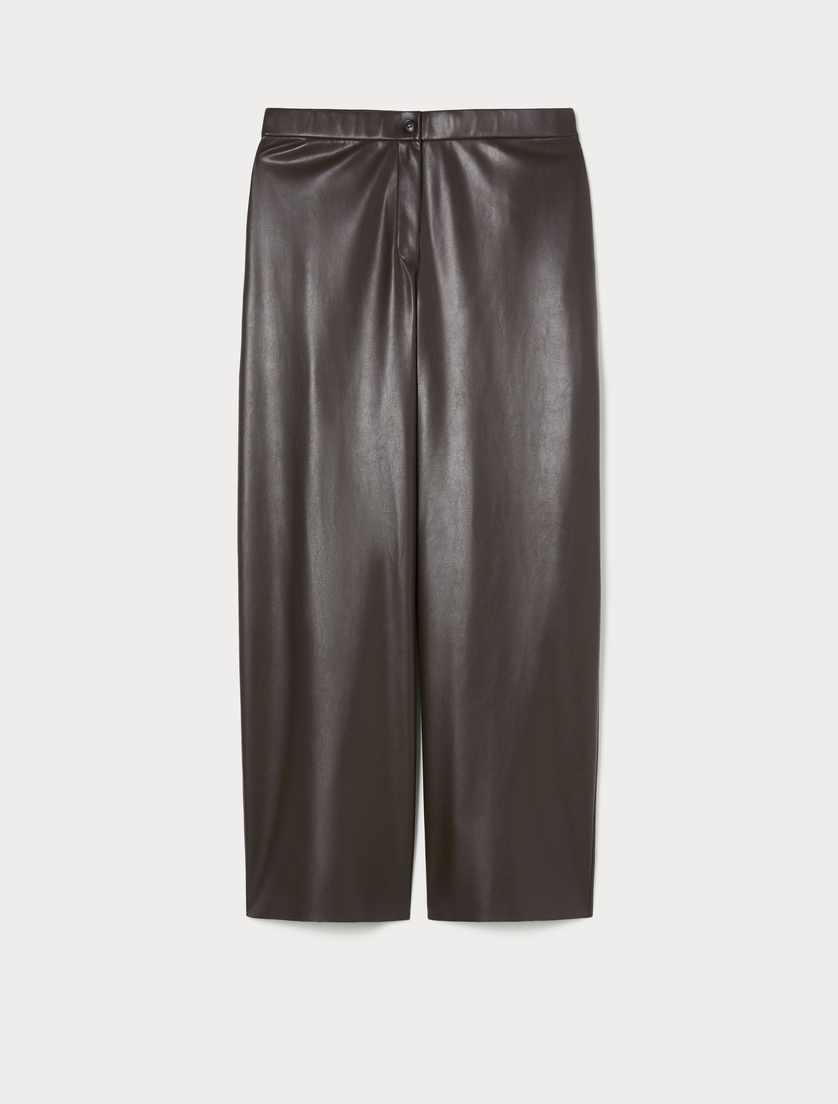 Coated jersey trousers - COFFEE - Marina Rinaldi Coated jersey trousers - COFFEE - Marina Rinaldi
