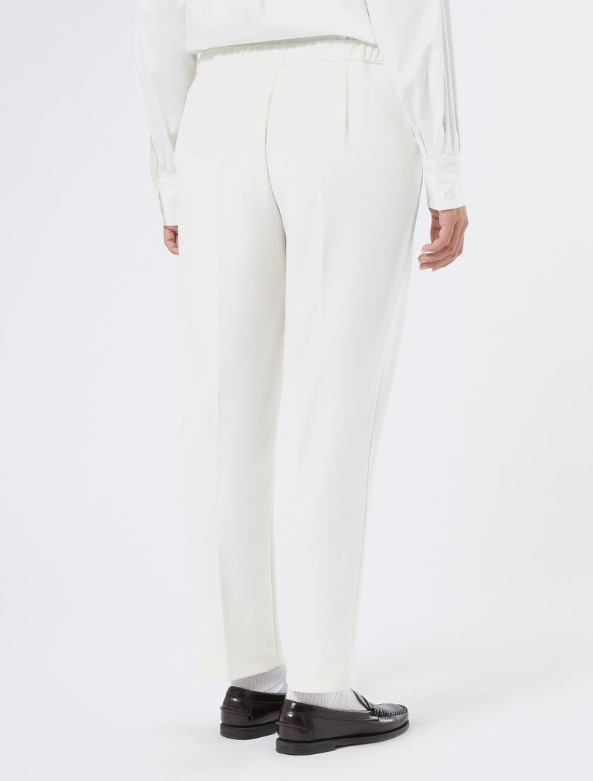 Jersey crêpe slim-fit trousers - IVORY - Marina Rinaldi - 4 Jersey crêpe slim-fit trousers - IVORY - Marina Rinaldi - 4
