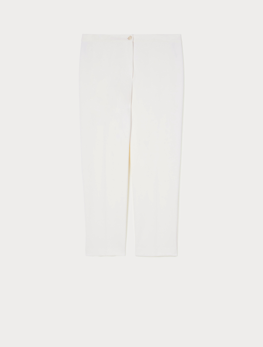 Jersey crêpe slim-fit trousers - IVORY - Marina Rinaldi Jersey crêpe slim-fit trousers - IVORY - Marina Rinaldi