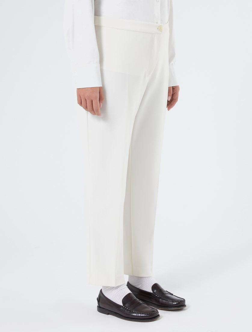 Jersey crêpe slim-fit trousers - IVORY - Marina Rinaldi - 3 Jersey crêpe slim-fit trousers - IVORY - Marina Rinaldi - 3