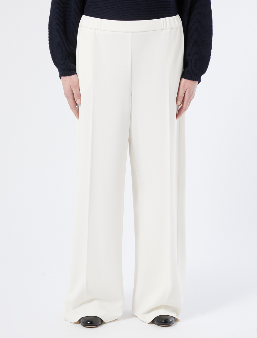 Scuba jersey trousers - IVORY - Marina Rinaldi - 3 Scuba jersey trousers - IVORY - Marina Rinaldi - 3