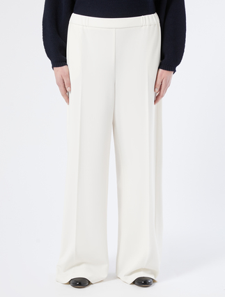 Scuba jersey trousers - IVORY
