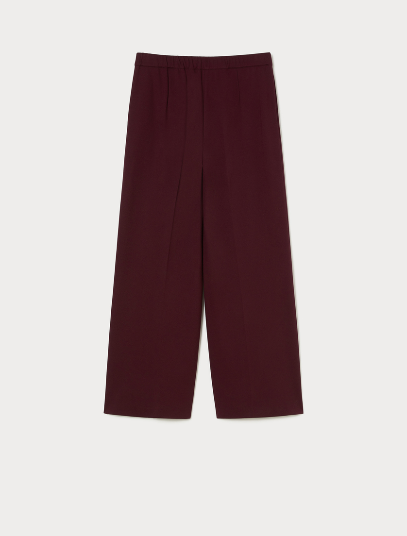 Wide-fit jersey trousers - RED BROWN - Marina Rinaldi - 4