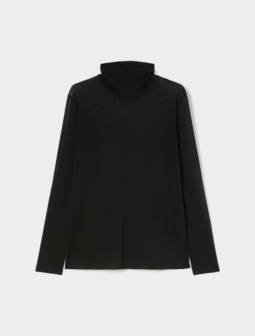 Tulle turtleneck jumper - BLACK - Marina Rinaldi - 3 Tulle turtleneck jumper - BLACK - Marina Rinaldi - 3