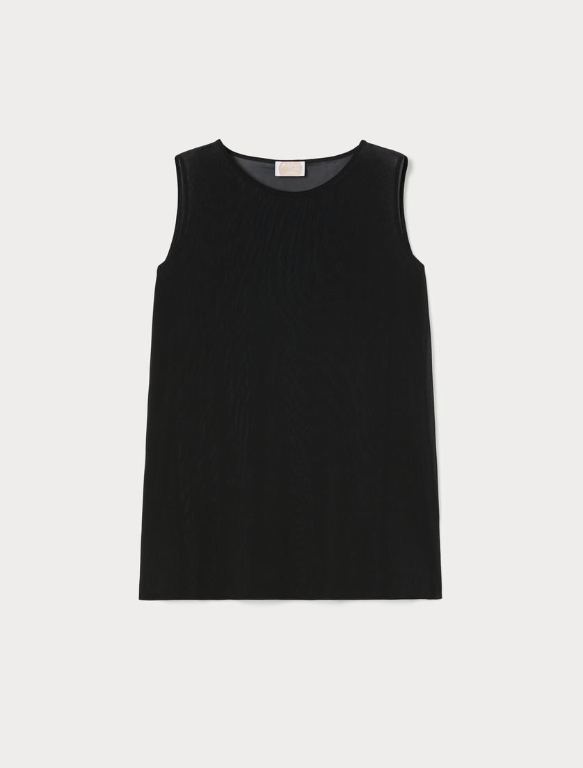 Tulle jersey top - BLACK - Marina Rinaldi - 3 Tulle jersey top - BLACK - Marina Rinaldi - 3