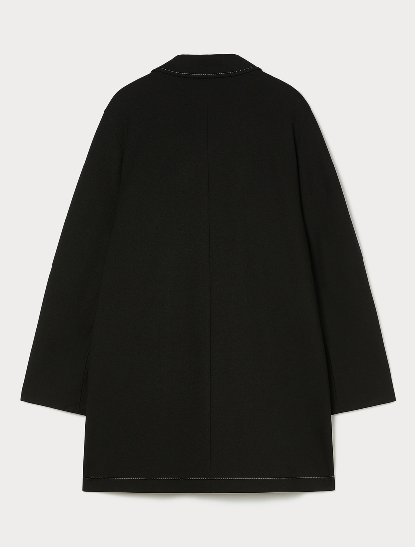 Jersey duster coat - BLACK - Marina Rinaldi - 4