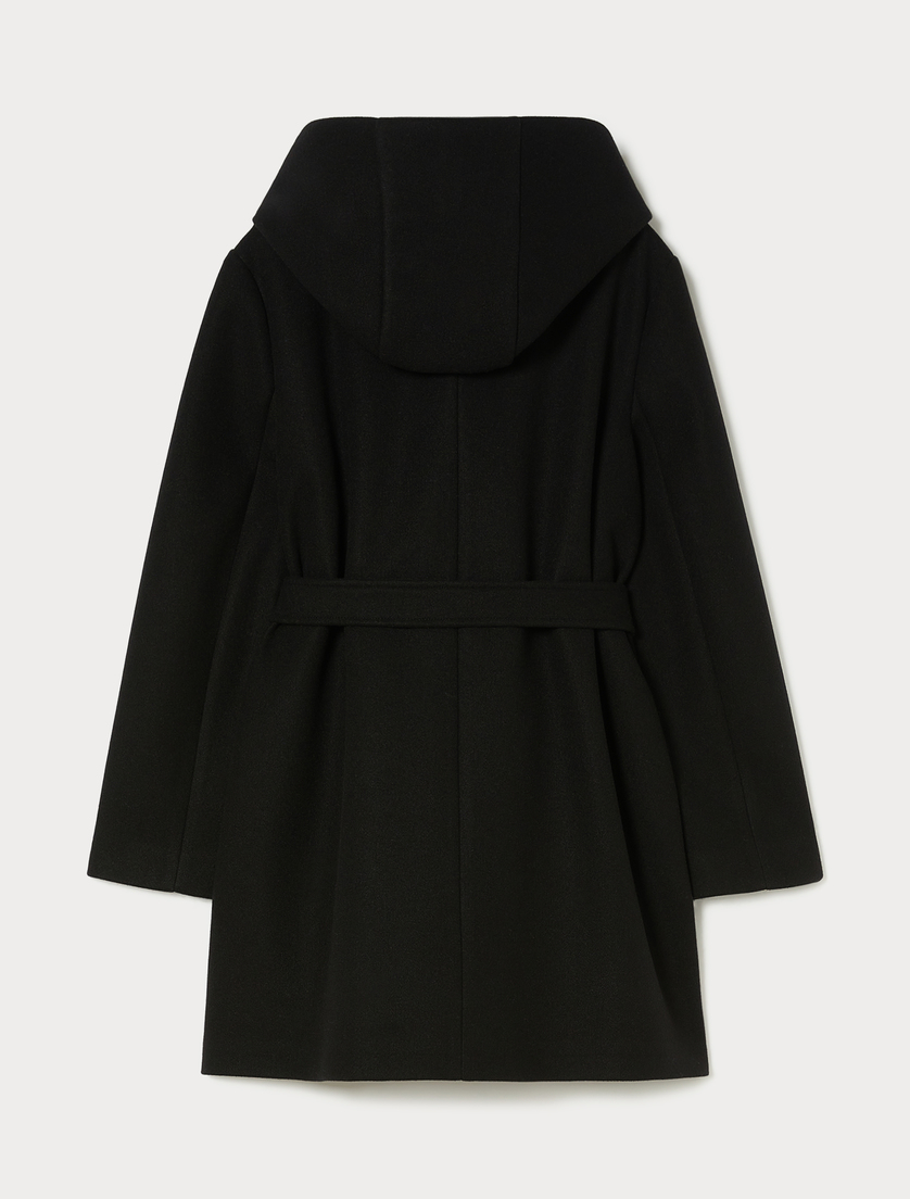 Coat in jersey cloth - BLACK - Marina Rinaldi - 4 Coat in jersey cloth - BLACK - Marina Rinaldi - 4