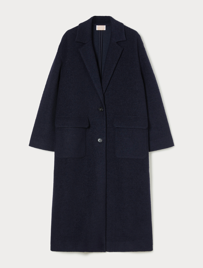 Coat in jersey cloth - MIDNIGHTBLUE - Marina Rinaldi Coat in jersey cloth - MIDNIGHTBLUE - Marina Rinaldi