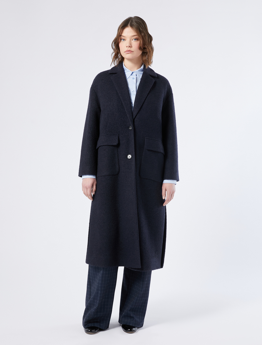 Coat in jersey cloth - MIDNIGHTBLUE - Marina Rinaldi - 3 Coat in jersey cloth - MIDNIGHTBLUE - Marina Rinaldi - 3