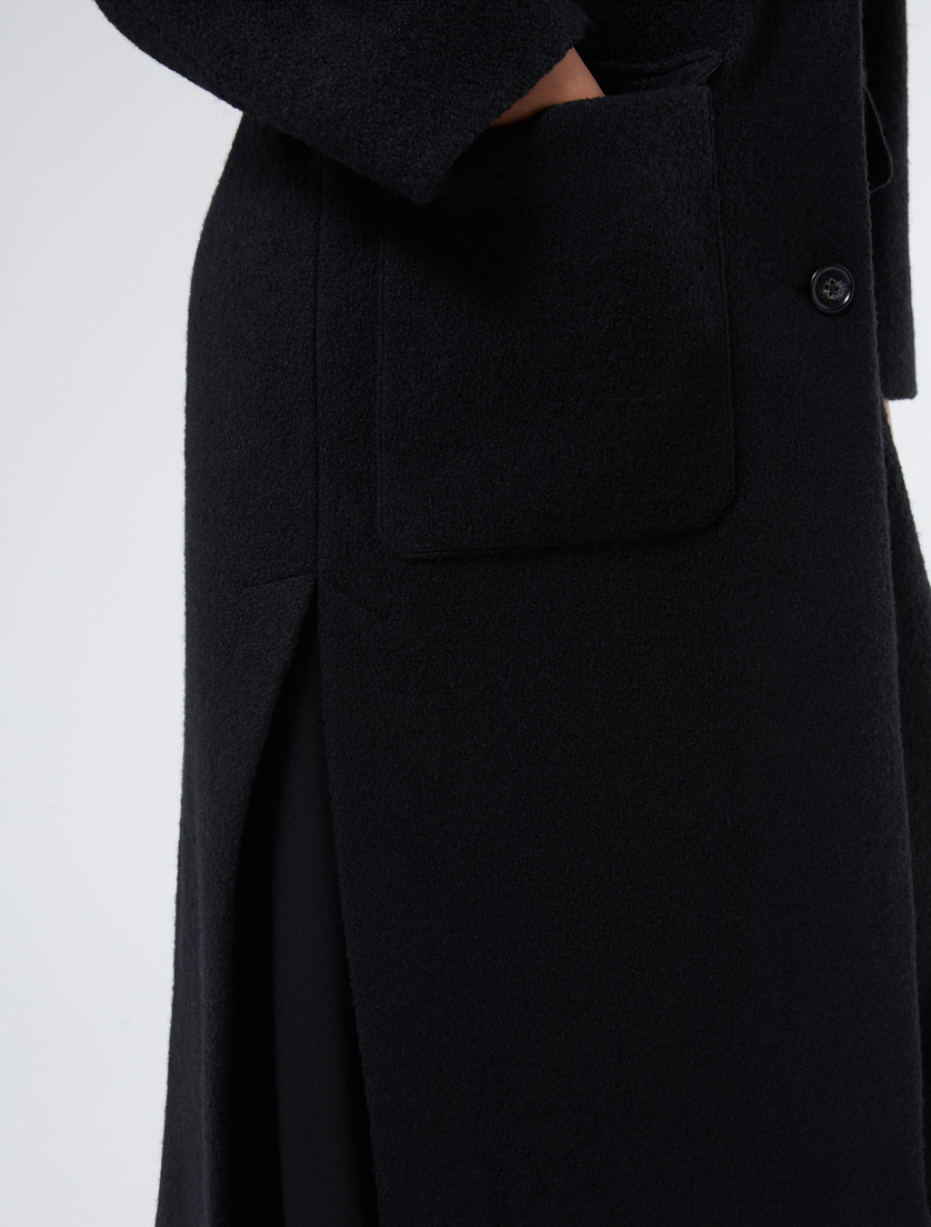 Coat in jersey cloth - BLACK - Marina Rinaldi - 5 Coat in jersey cloth - BLACK - Marina Rinaldi - 5