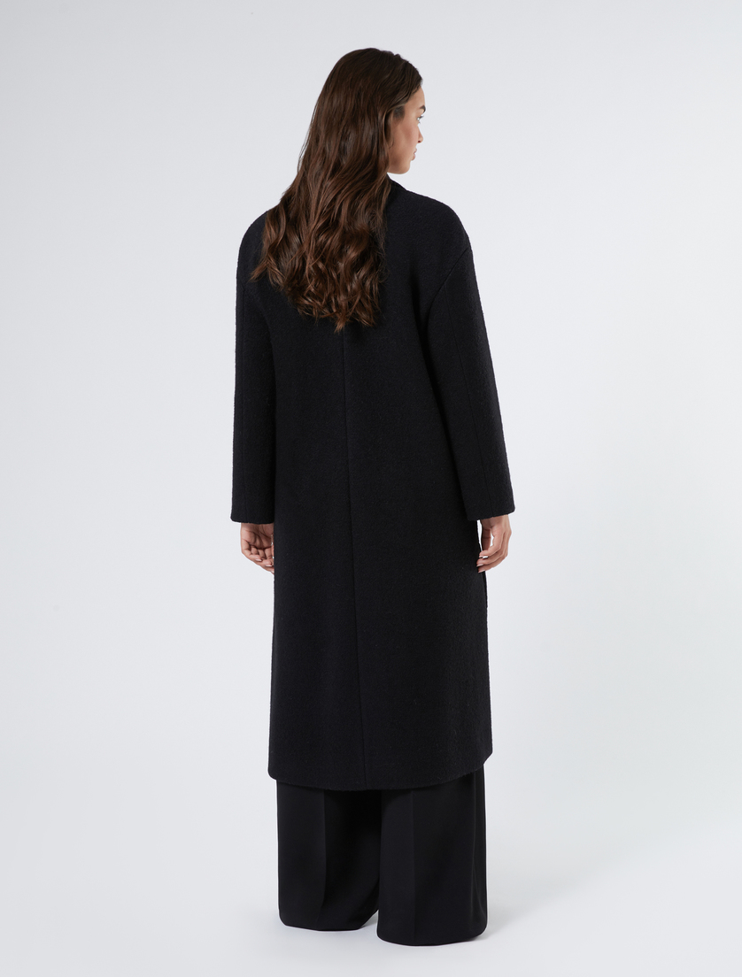 Coat in jersey cloth - BLACK - Marina Rinaldi - 4 Coat in jersey cloth - BLACK - Marina Rinaldi - 4