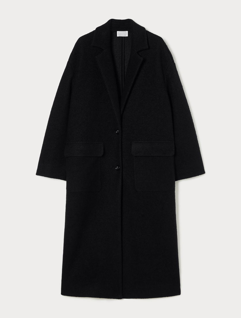Coat in jersey cloth - BLACK - Marina Rinaldi Coat in jersey cloth - BLACK - Marina Rinaldi