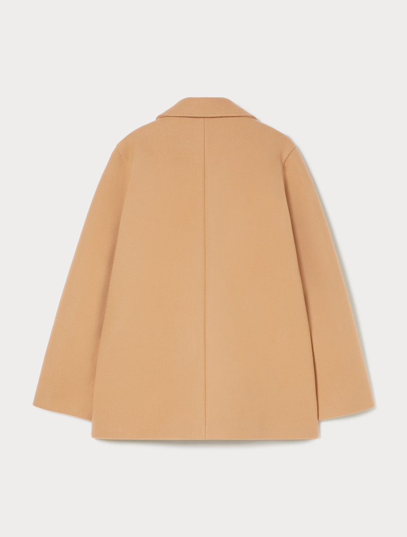 Jersey cloth pea coat - CAMEL - Marina Rinaldi - 4