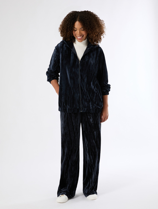Velvet jersey jogging sweatshirt - Marina Rinaldi