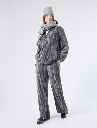 Velvet jersey jogging sweatshirt - Marina Rinaldi
