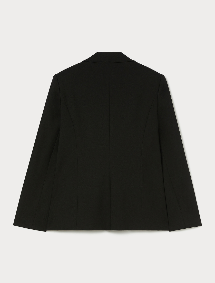 Jersey blazer - BLACK - Marina Rinaldi - 4