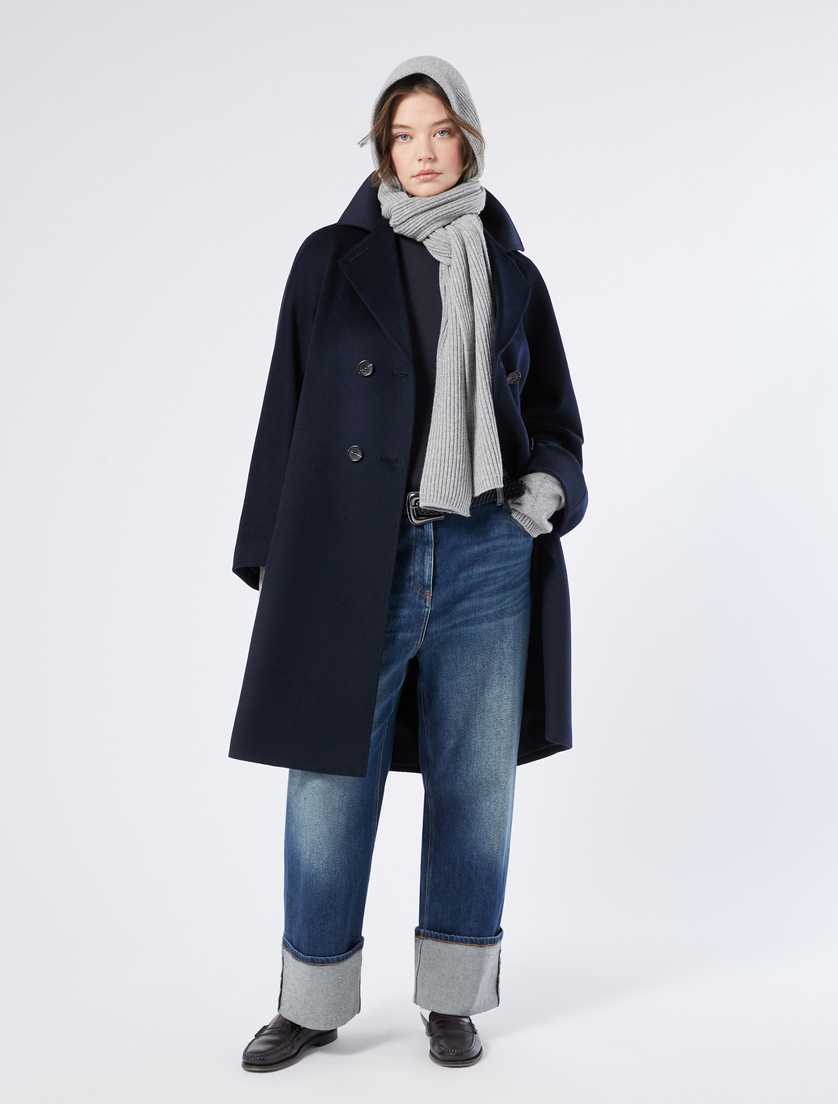 Stretch jersey polo-neck sweater - MIDNIGHTBLUE - Marina Rinaldi - 2 Stretch jersey polo-neck sweater - MIDNIGHTBLUE - Marina Rinaldi - 2