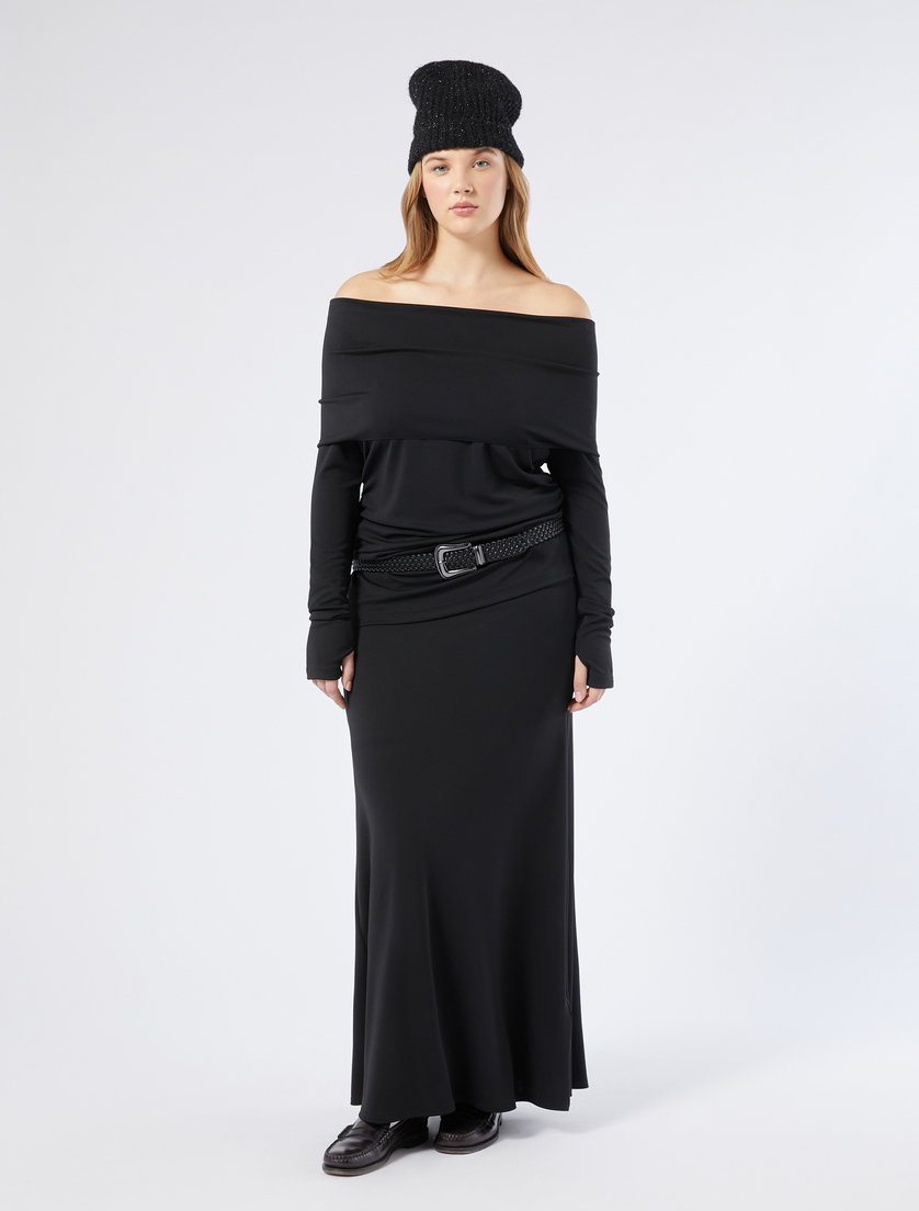 Interlock jersey T-shirt - BLACK - Marina Rinaldi - 2