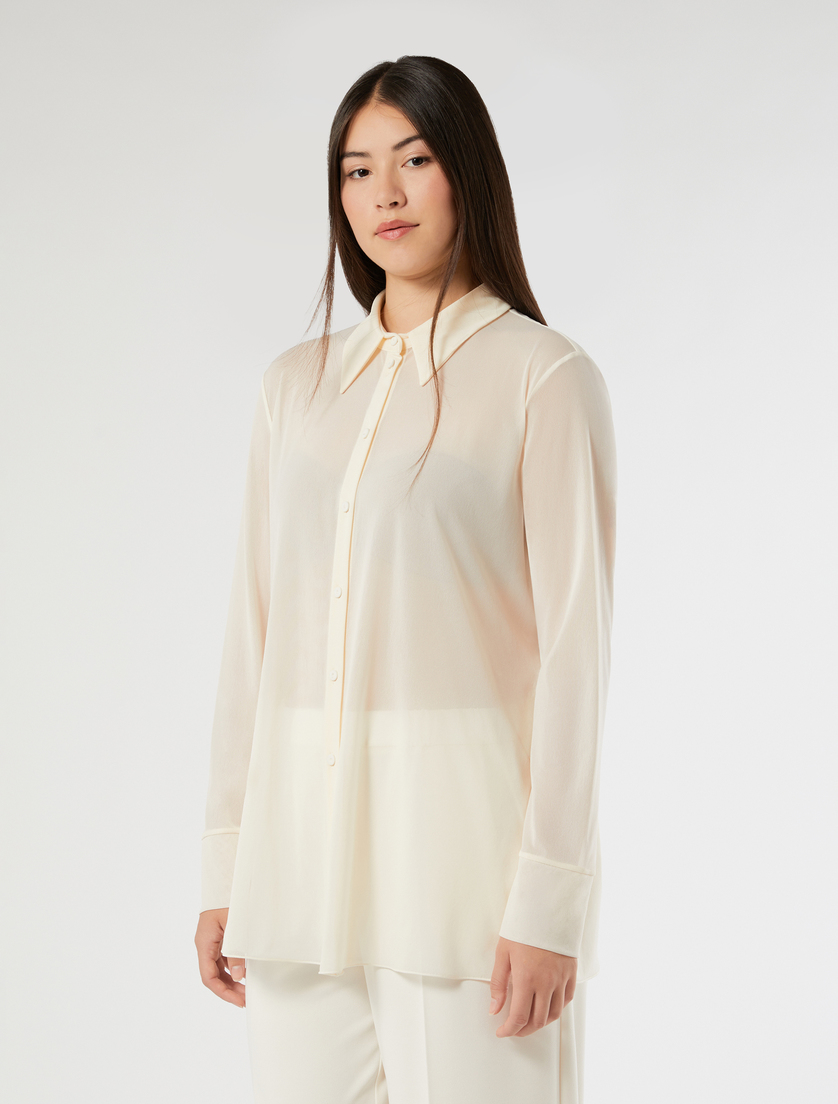 Cotton satin shirt - IVORY - Marina Rinaldi - 3