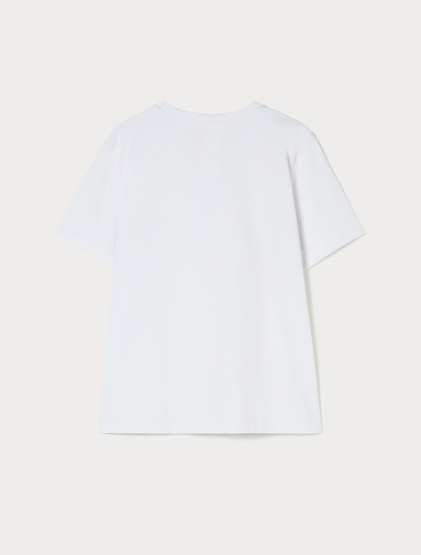 Stretch cotton jersey T-shirt - OPTICAL WHITE - Marina Rinaldi - 4 Stretch cotton jersey T-shirt - OPTICAL WHITE - Marina Rinaldi - 4